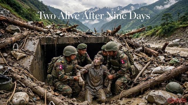 Hai công nhân được cứu sống sau chín ngày mắc kẹt trong hầm thủy điện Nepal giữa lũ lụt thảm khốc