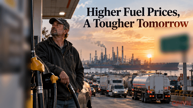 Giá diesel Mỹ lập kỷ lục mới, cú sốc năng lượng từ Iran lan sâu vào đời sống và chuỗi cung ứng