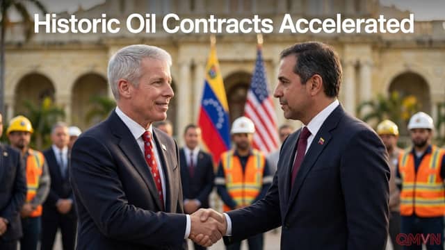 Trump đẩy nhanh ký kết hợp đồng lịch sử với Venezuela và cuộc gặp quyết định của Chris Wright tại Caracas