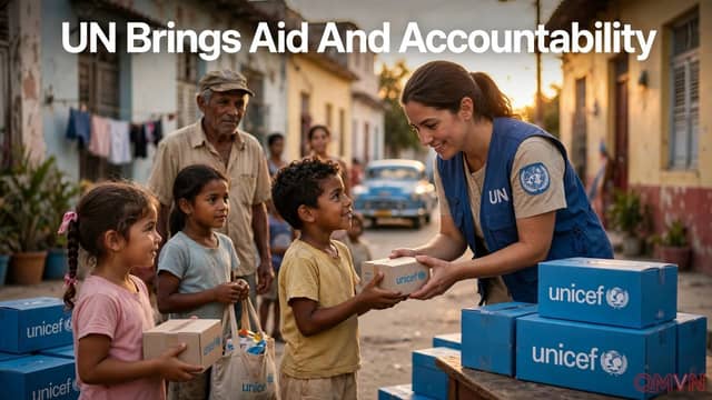 Liên Hợp Quốc đưa Cuba ra ánh sáng về trẻ em dưới 16 tuổi bị giam giữ và 90 tấn viện trợ nhân đạo