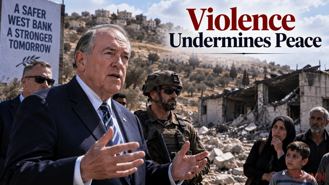 Đại sứ Mỹ Mike Huckabee gọi các vụ tấn công của người định cư ở Bờ Tây là hành vi khủng bố
