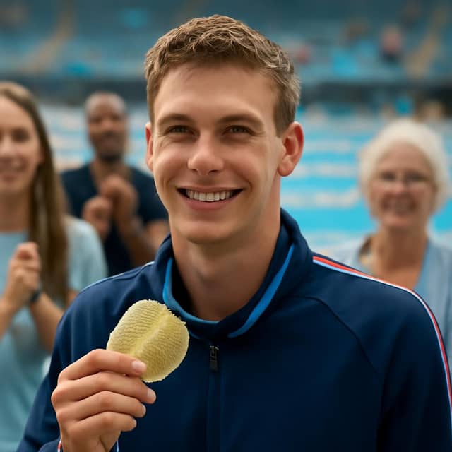 Léon Marchand giành huy chương vàng 200 m bướm tại giải vô địch châu Âu