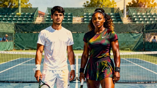 Carlos Alcaraz và Serena Williams thi đấu chung tại nội dung đôi nam nữ US Open