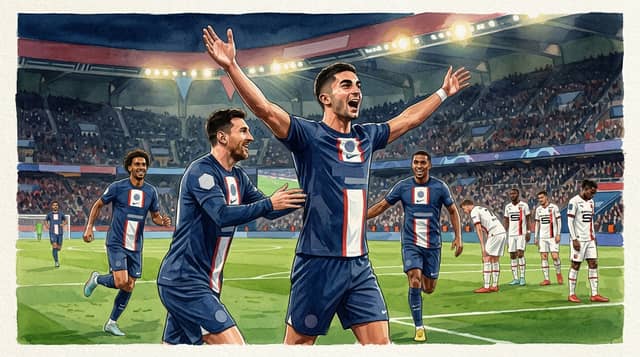 Ferrán Torres ghi hai bàn trong ngày ra mắt, PSG cầm hòa Rennes