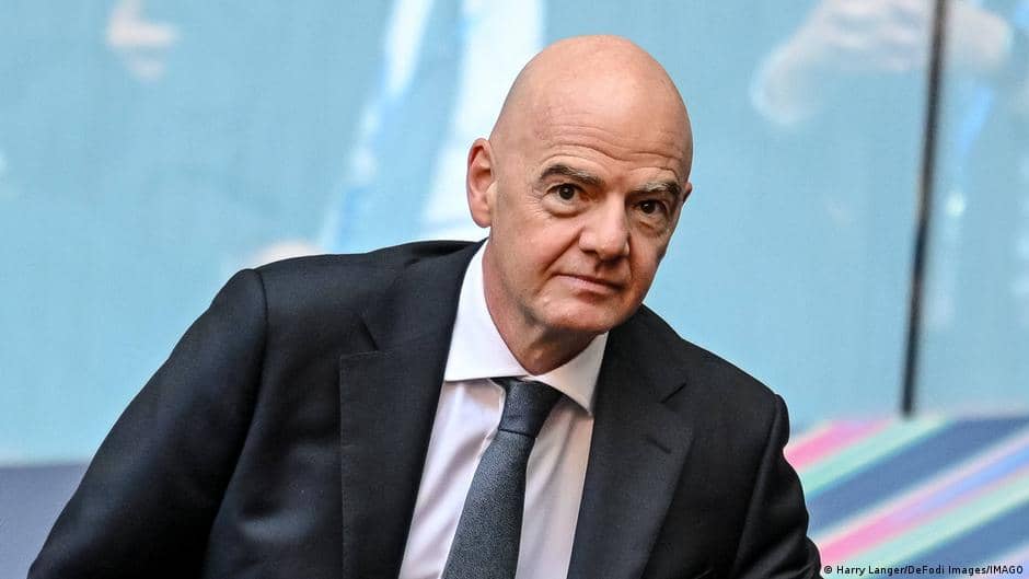 Gianni Infantino tại trận chung kết Champions League năm 2026 (Ảnh: dw.com)